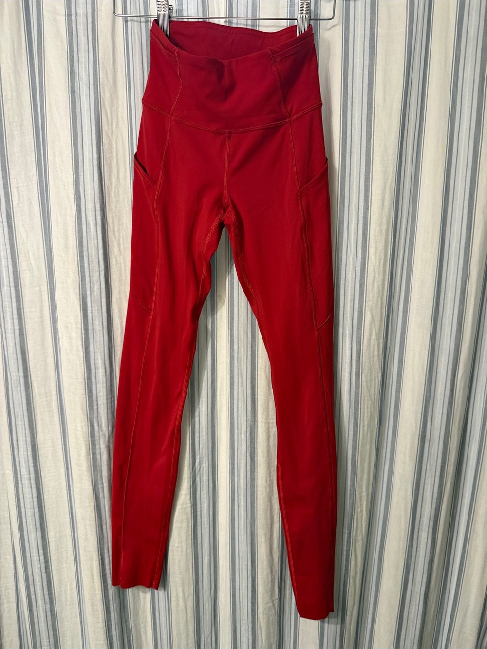 Lululemon High-Waist Red Active Leggings